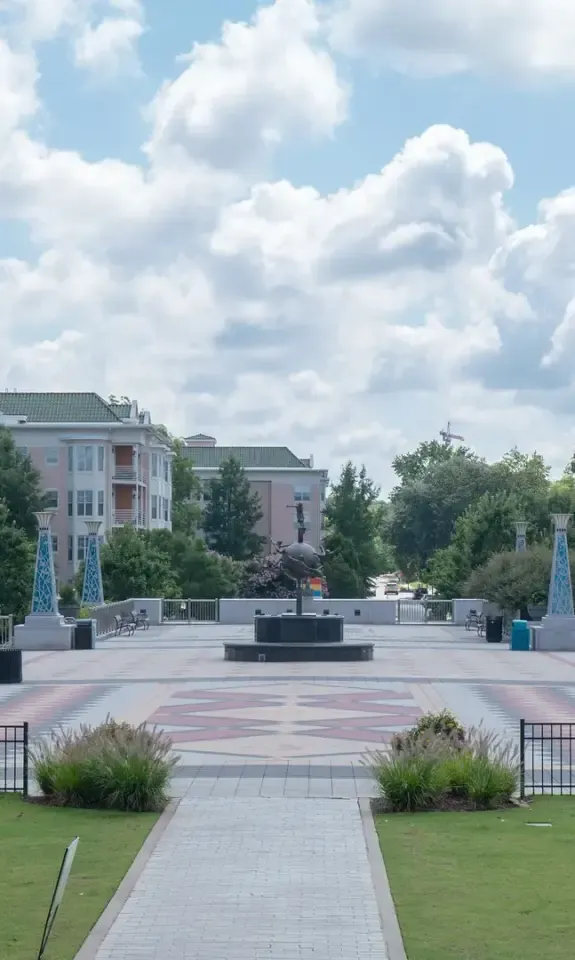 Decatur Square plaza in downtown Decatur, GA where business brokers Decatur owners often meet buyers