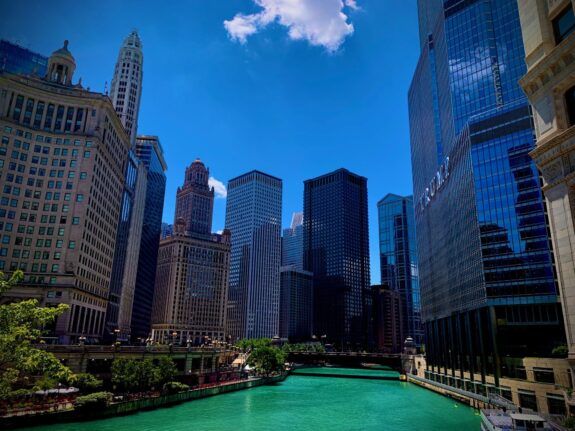 Panoramic view of downtown Chicago, Illinois