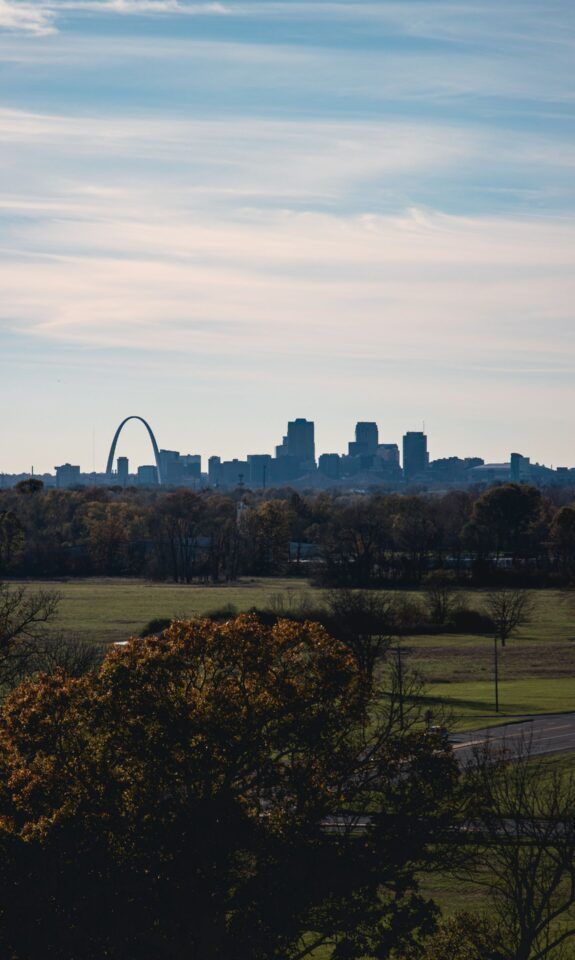 St. Louis skyline with the Gateway Arch, Missouri
