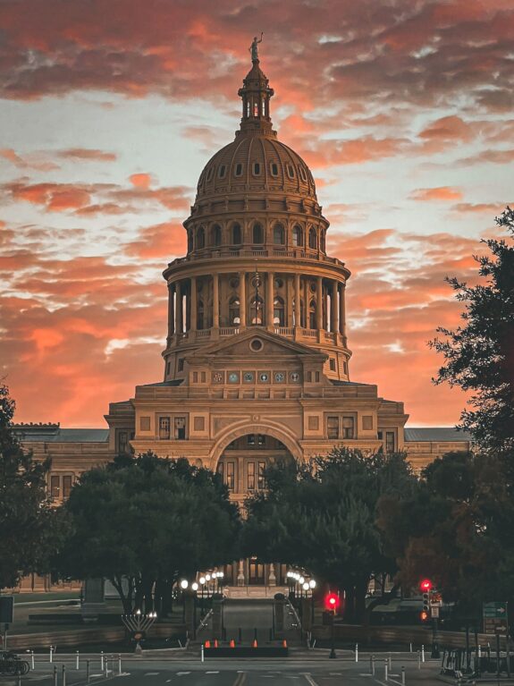 Texas State Capitol at sunset, Austin