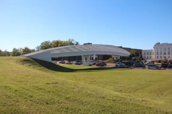 Pedestrian bridge in Gainesville, Georgia, local market for a Gainesville business broker
